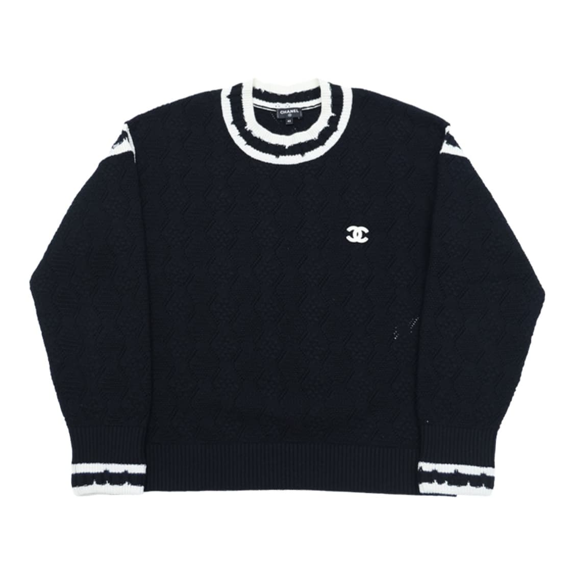샤넬 P72090 니트 스웨트 셔츠 블랙  상품이미지5