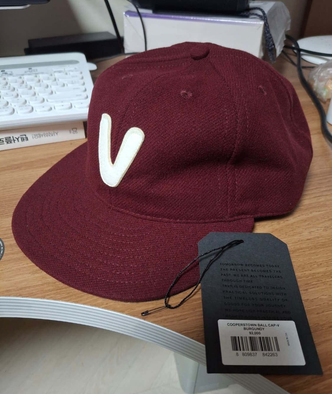 TRVR 쿠퍼스타운 볼캡 버건디 상품이미지1
