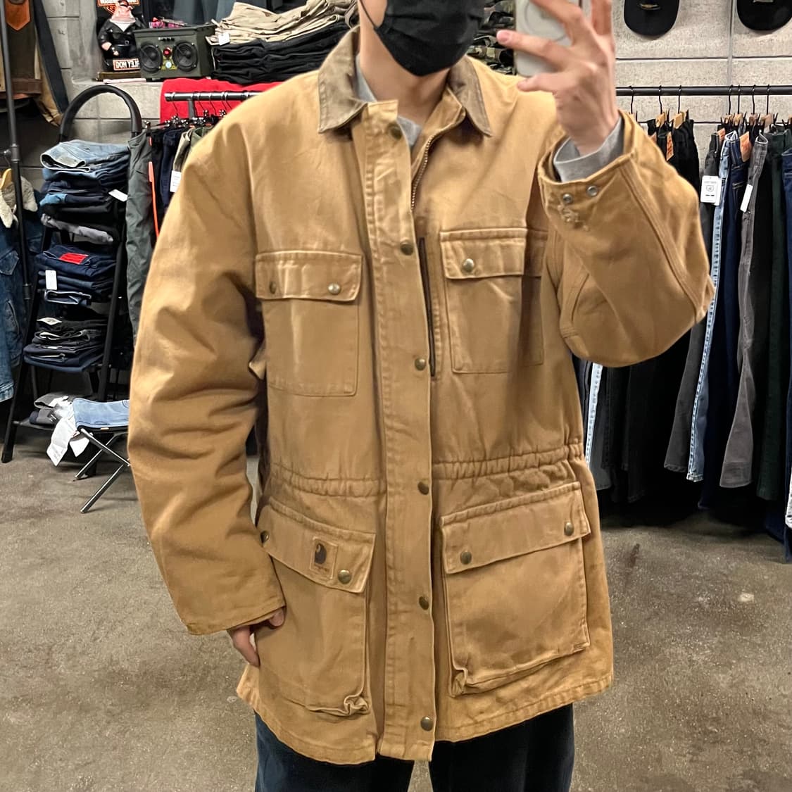 90s USA 칼하트 초어 자켓 (110) 상품이미지7