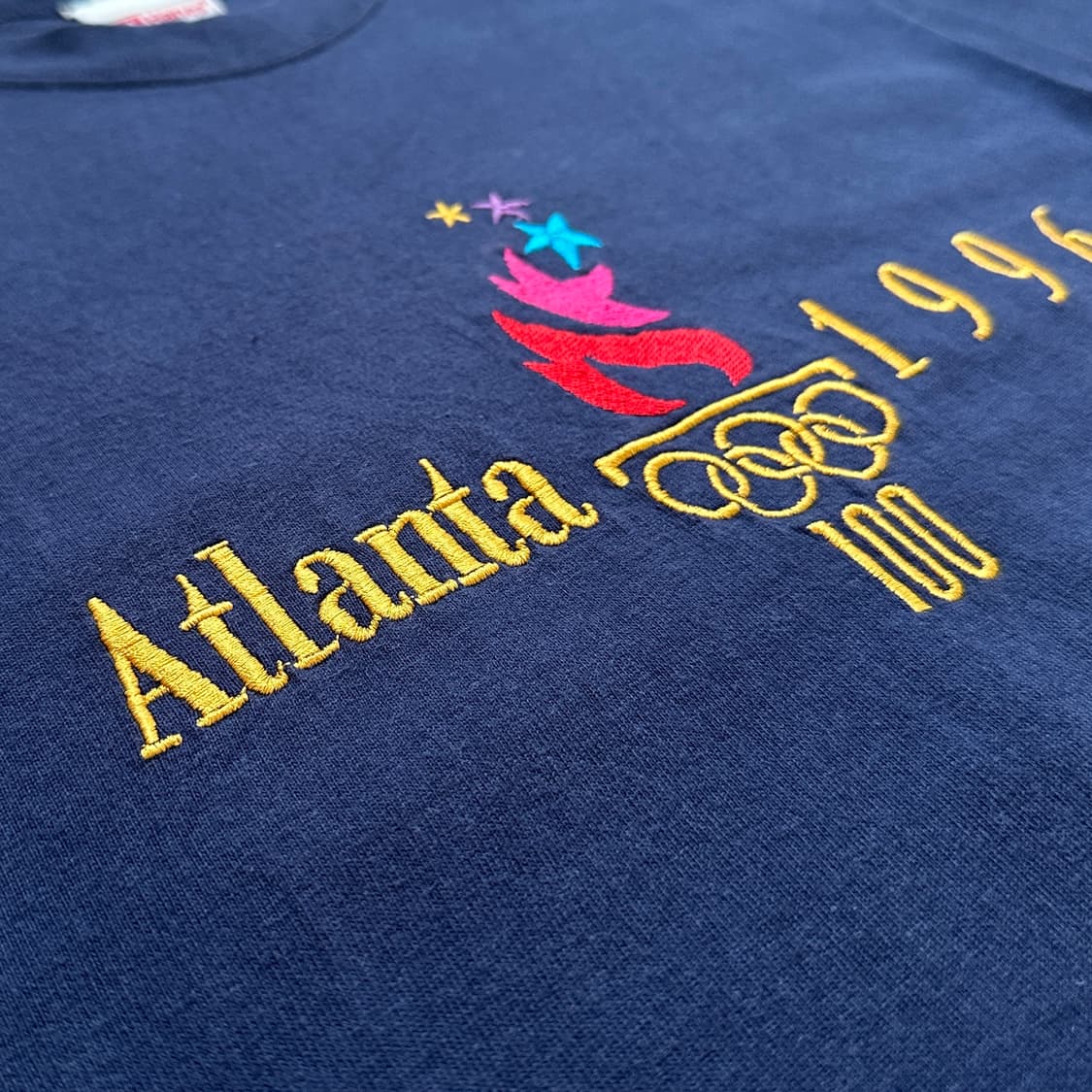 90’s Hanes usa atlanta olympic 1/2 tee 상품이미지4
