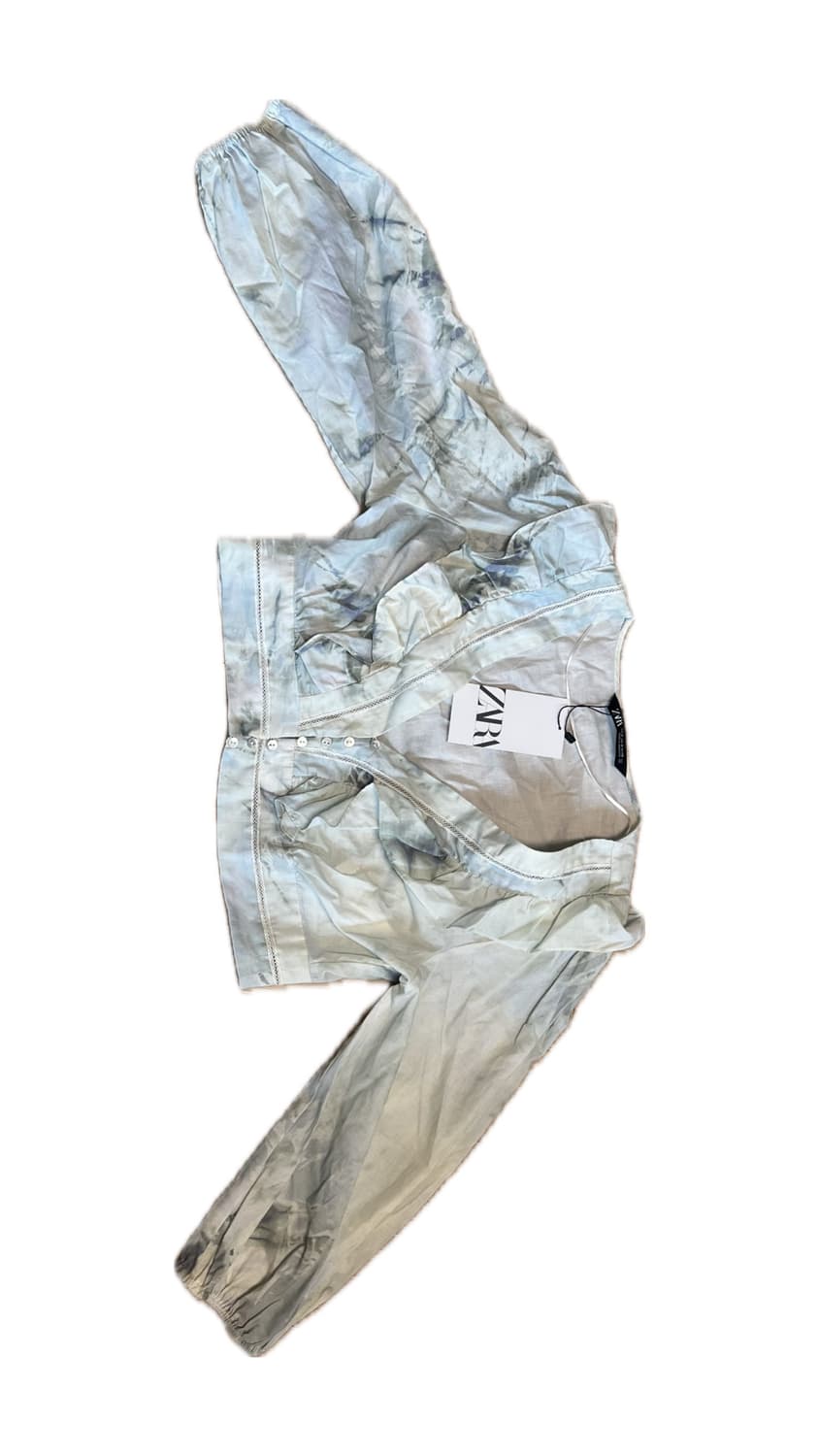 자라 크롭 블라우스 M 새상품 상품이미지1