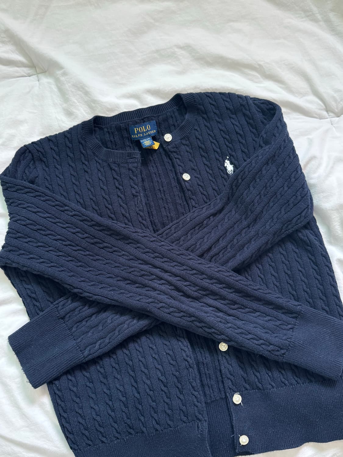 폴로 칠드런 미니케이블 코튼 가디건 L 상품이미지1