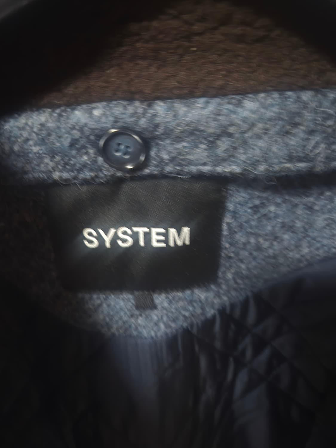 시스템옴므 탈부착 칼라 블루종 점퍼 100사이즈 상품이미지2