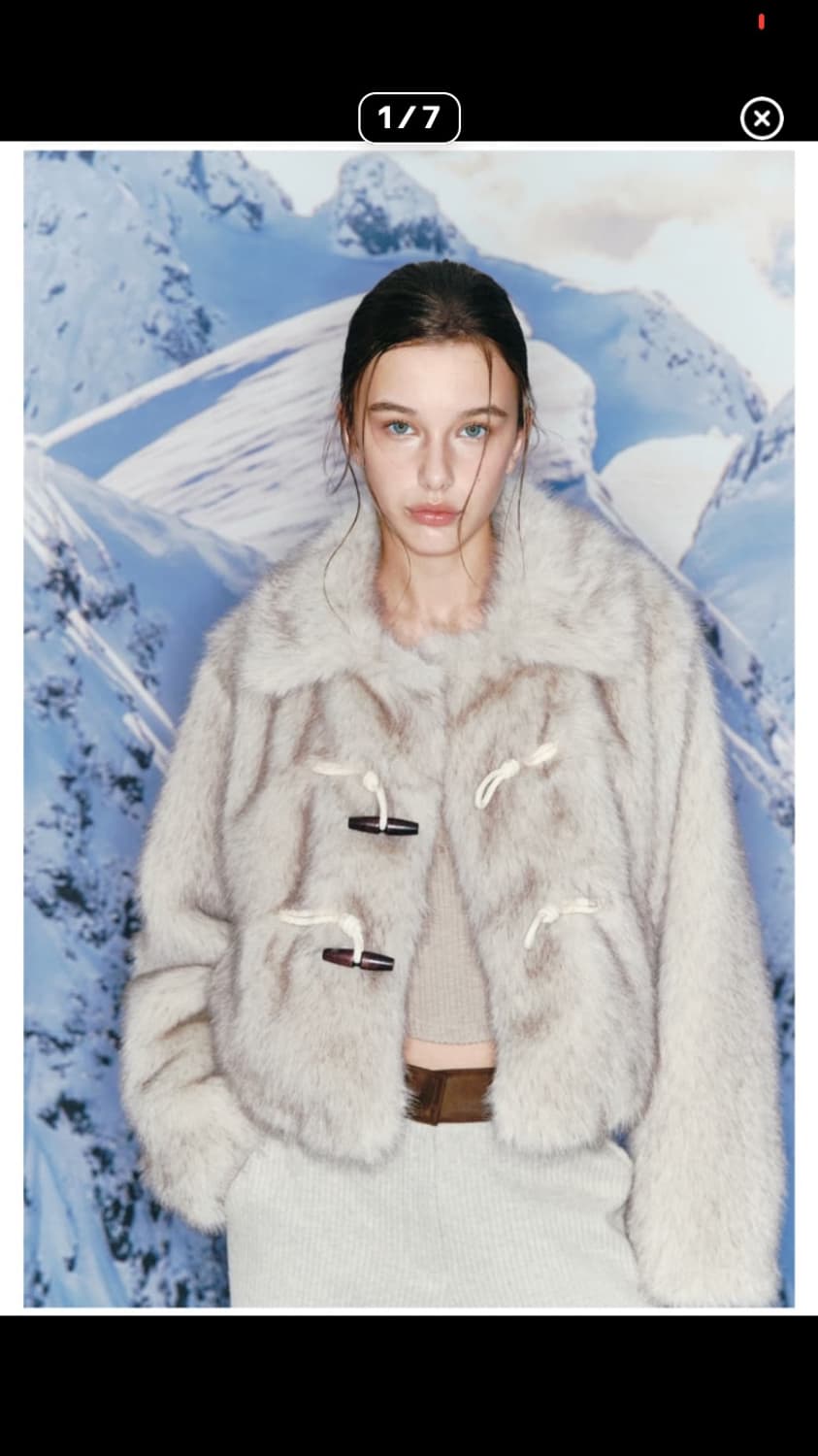 아수라 토글 퍼자켓 애쉬베이지 상품이미지2