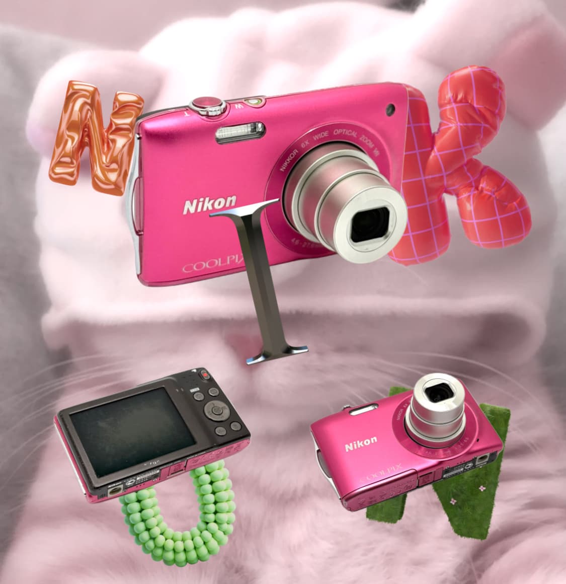 [에스파픽&뽀용!] 니콘 Coolpix S3300 핫핑크 디지털카메라 상품이미지1