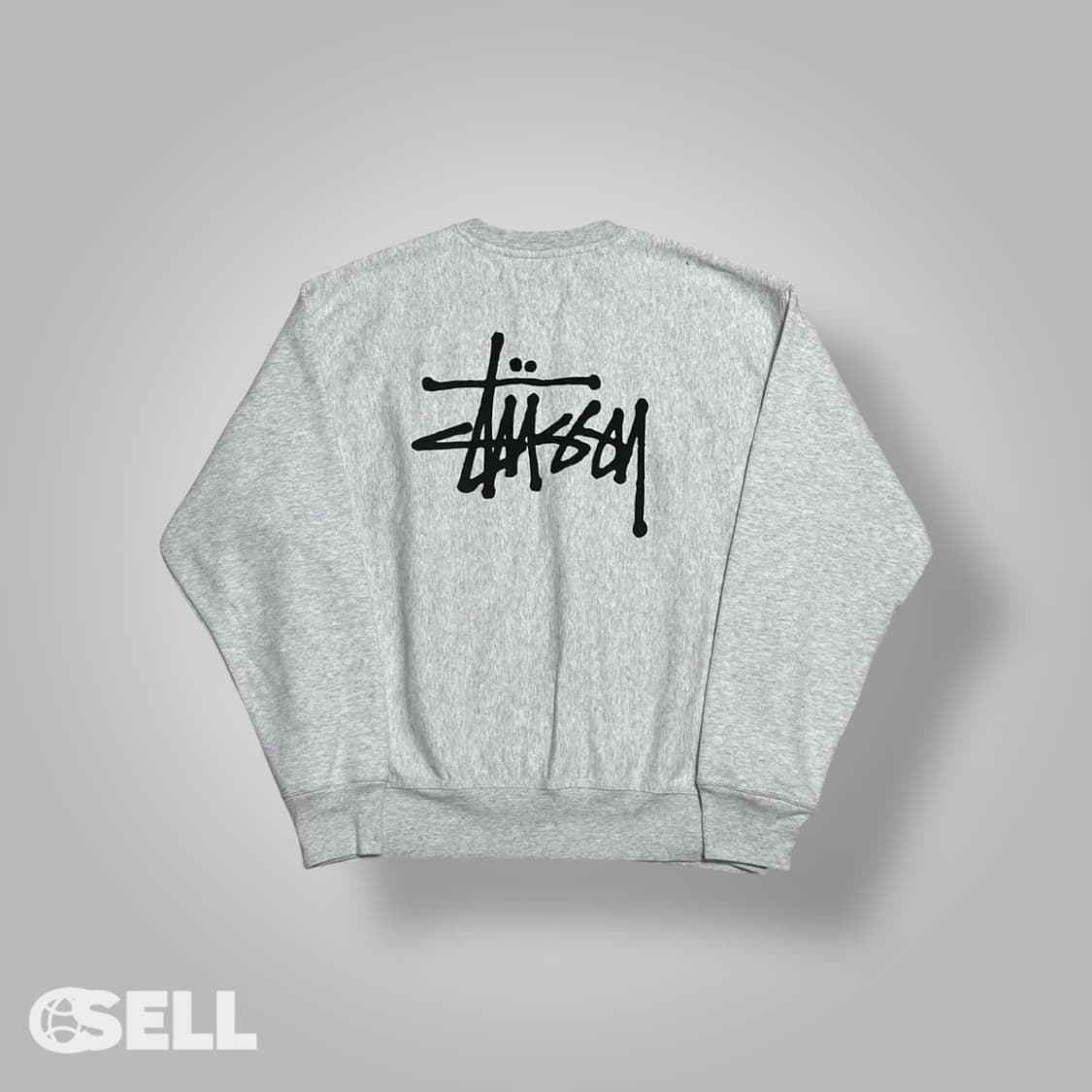 스투시 백로고 애쉬헤더 맨투맨 상품이미지1