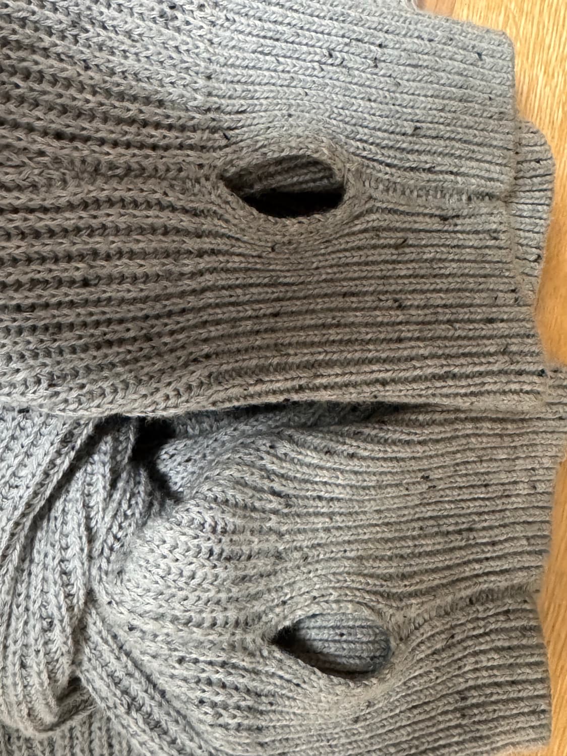 노운 크루넥 가디건-멜란지 그레이 상품이미지3