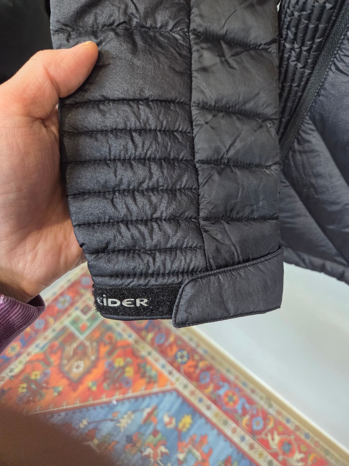 아이더 여성 글리도 경량패딩 후드 다운자켓 L 상품이미지6