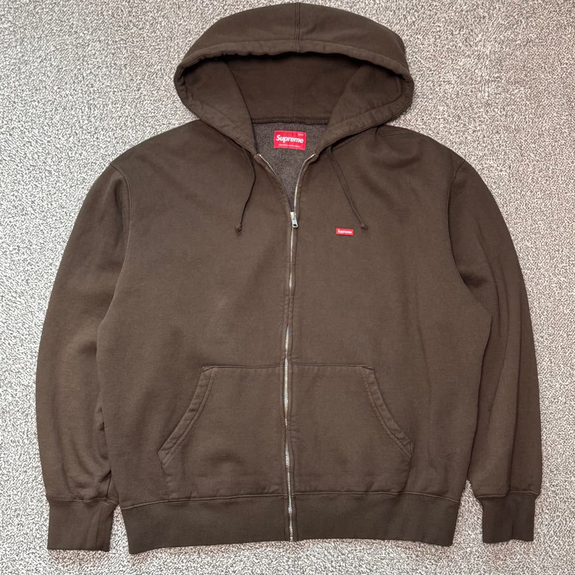 [M] 슈프림 스몰박스 후드집업 다크 브라운 상품이미지1