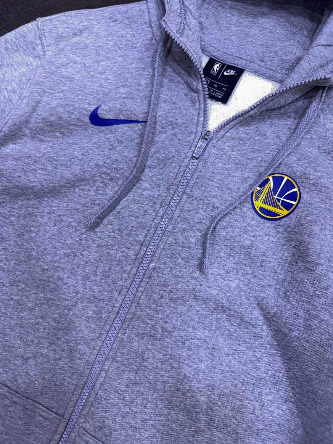 나이키 NBA 골든스테이트 워리어스 후드집업 후디 그레이 XL 상품이미지4