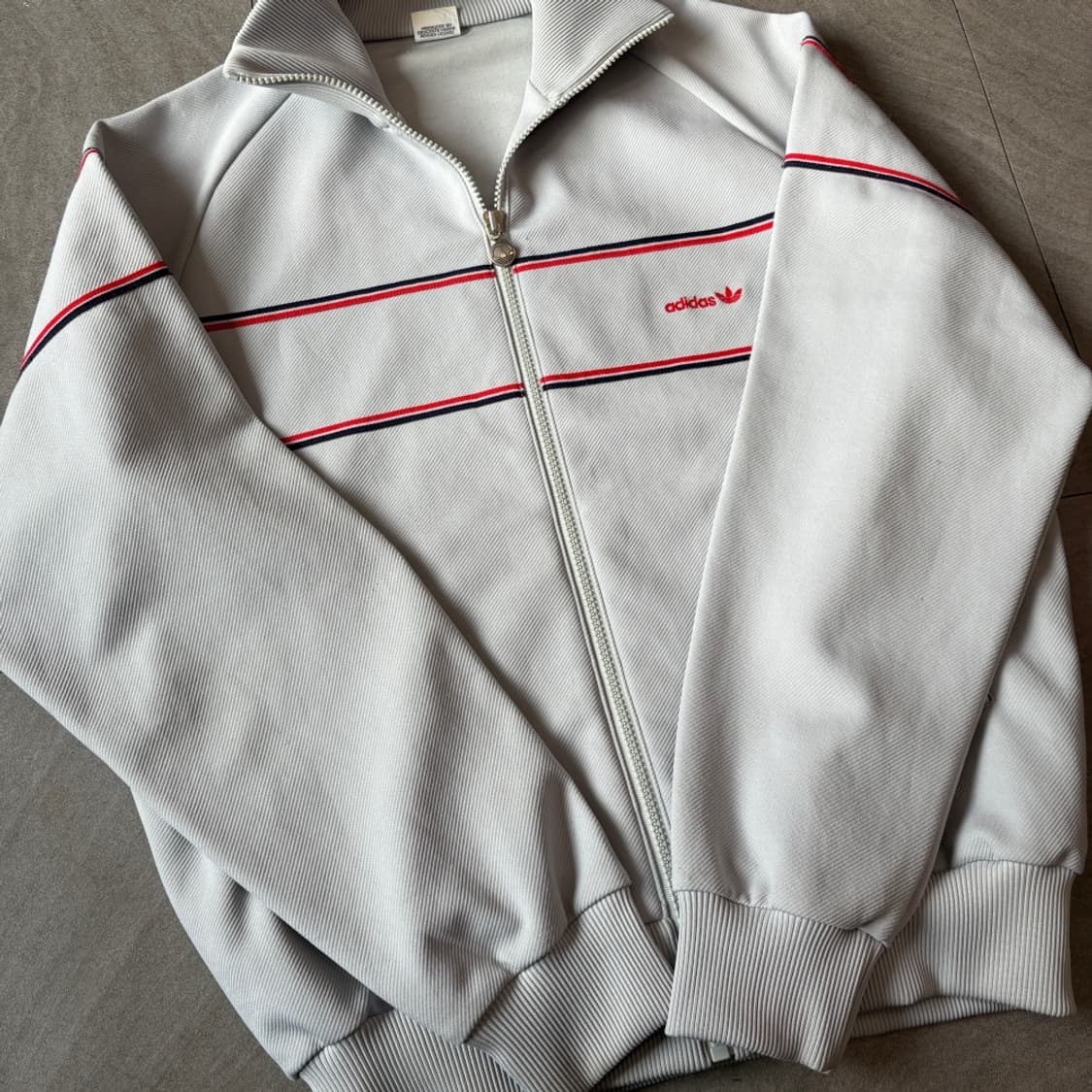70년대 생산 아디다스 그레이 져지 자켓 상품이미지9