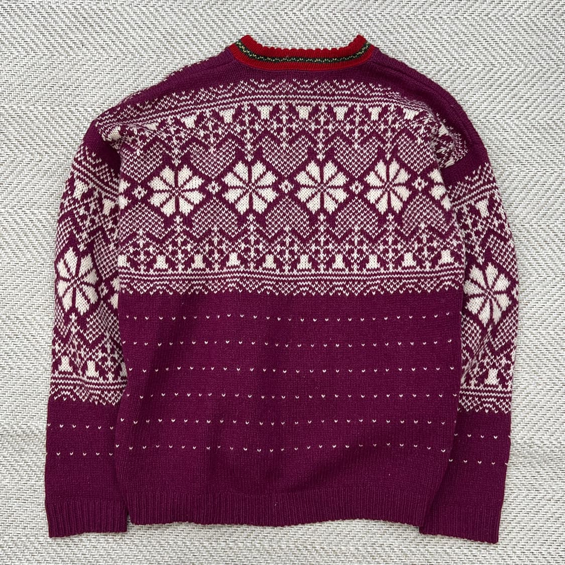 캠브릿지 노르딕 패턴 울 가디건 r2758 상품이미지2