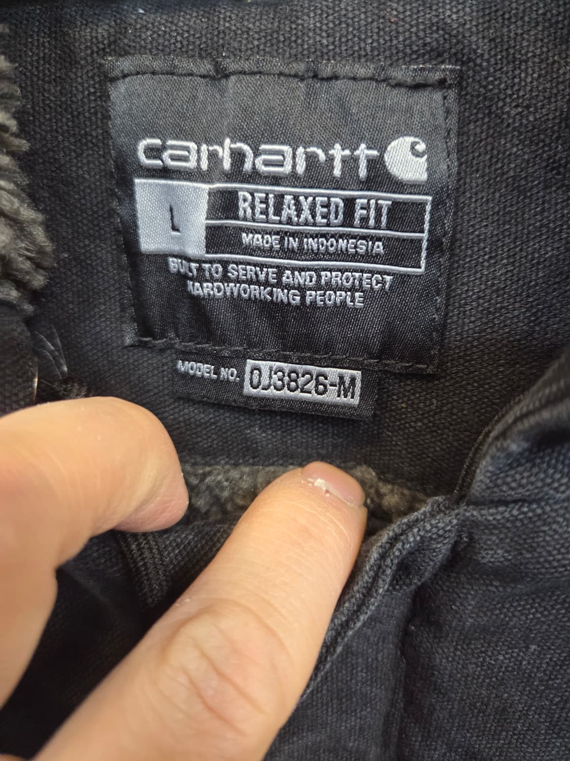 칼하트 유틸리티 덕 워시드 셰르파 자켓 L 릴렉스드핏  상품이미지3