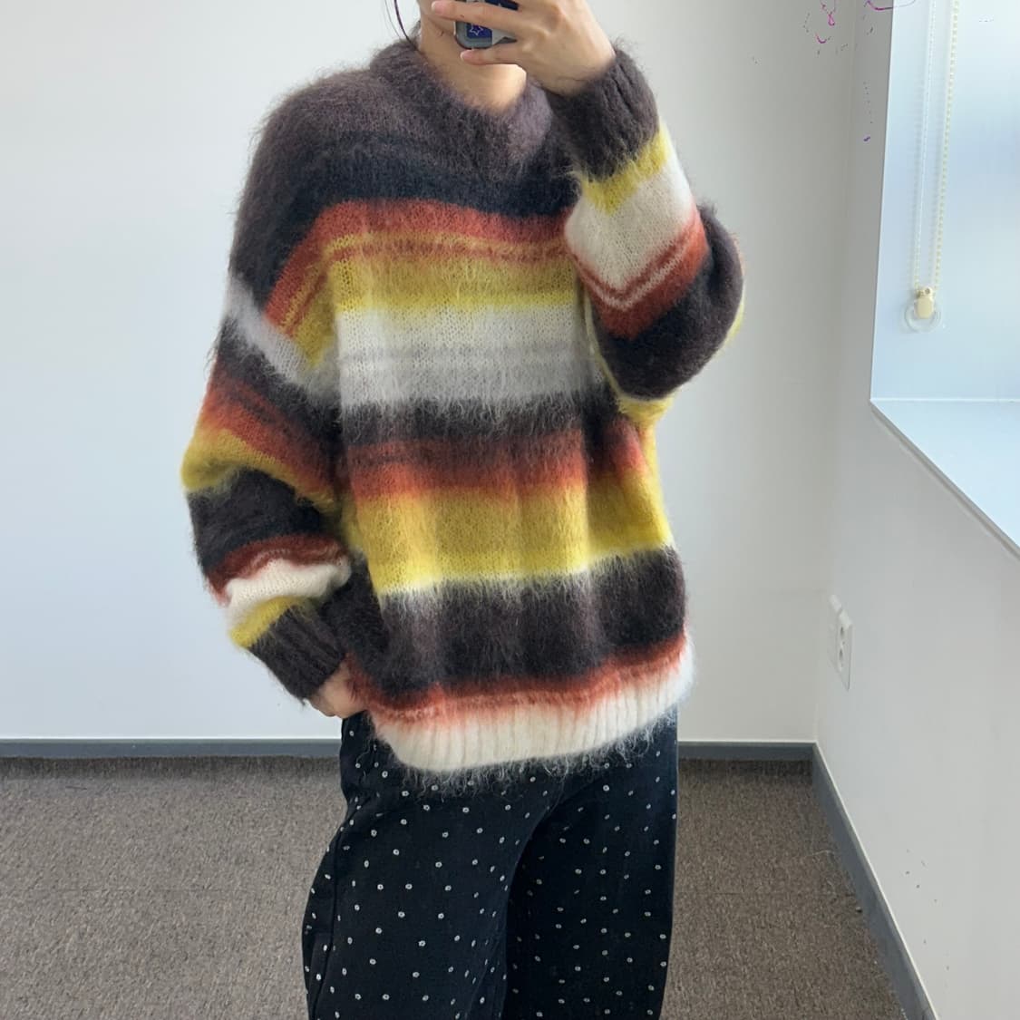 Cos 코스 데드스탁 브라운 스트라이프 니트 상품이미지1