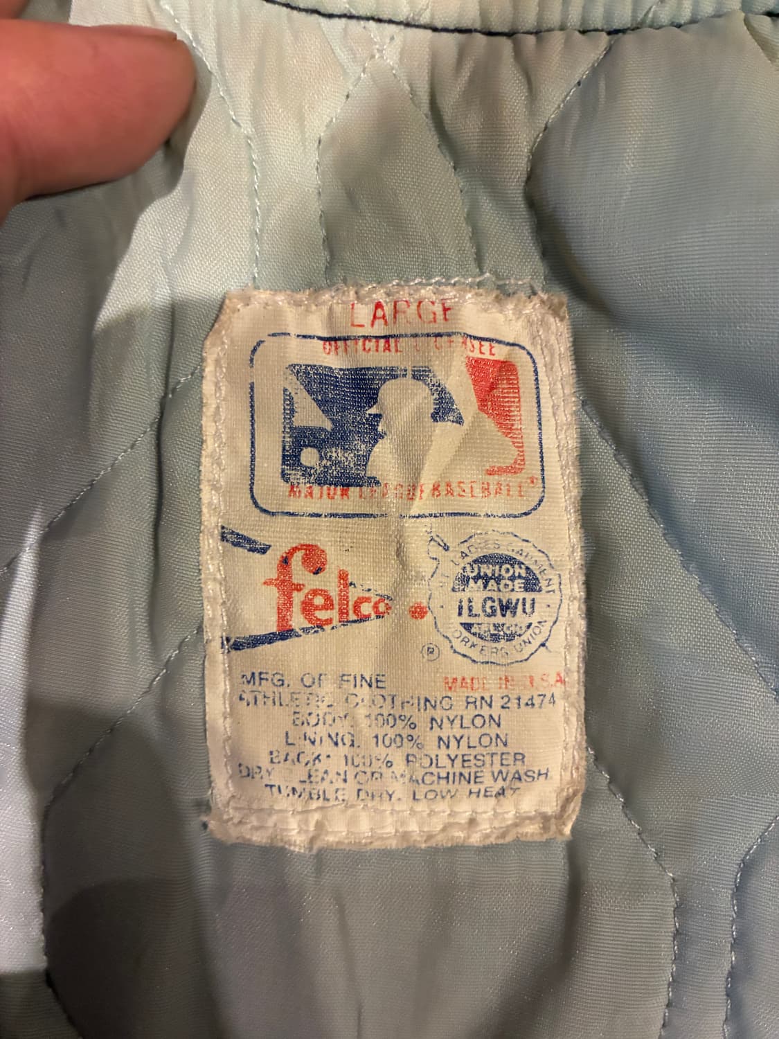 L) felco MLB 오클랜드 애슬레틱스 바시티 자켓 상품이미지5