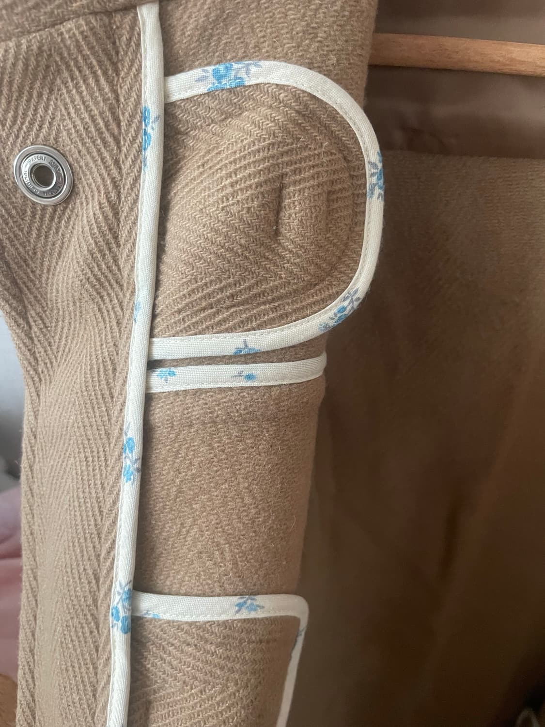 모리걸 빈티지 베이지 후드 퍼 떡코🤎 상품이미지6