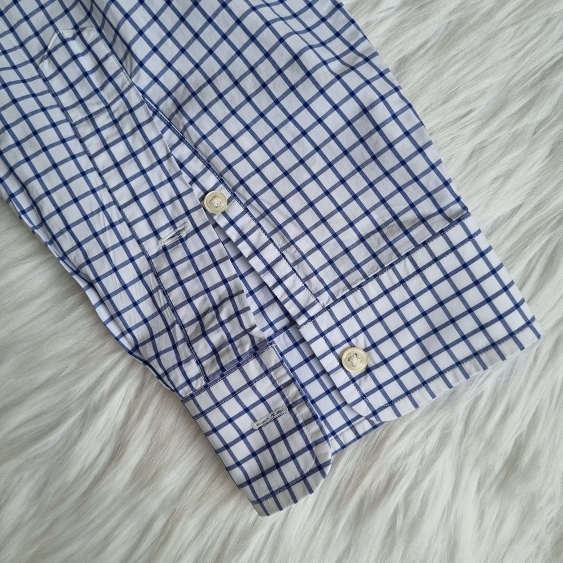 랄프로렌 슬림핏 블루 체크셔츠 1961 상품이미지6