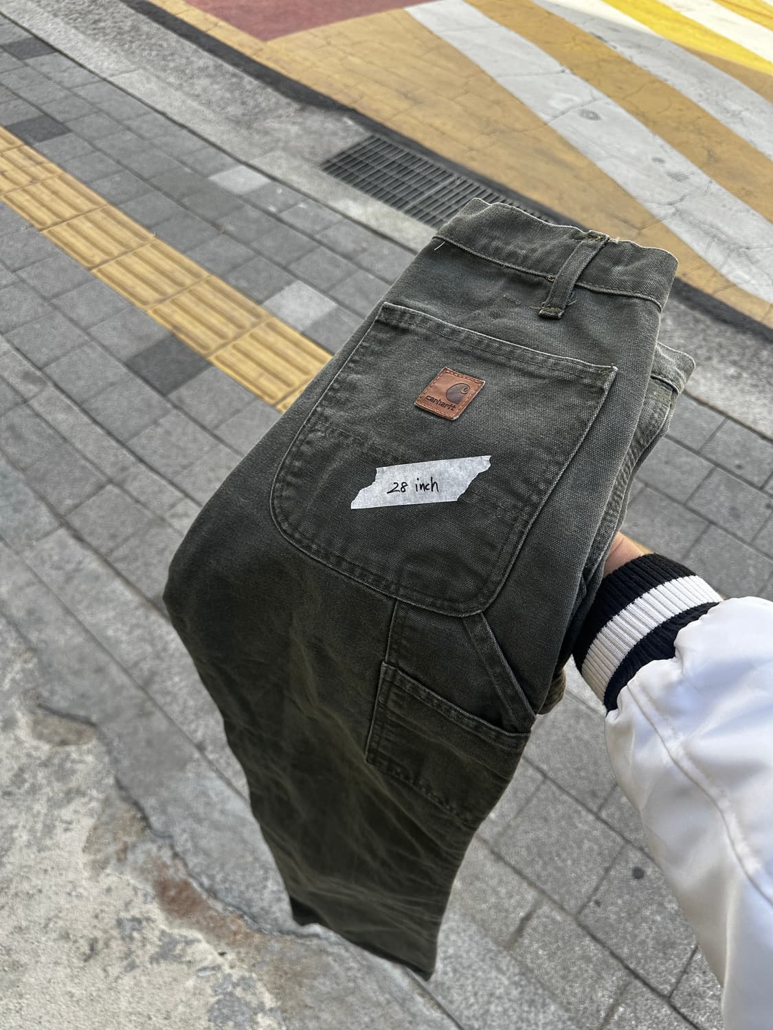 칼하트 워크팬츠 카키  상품이미지1