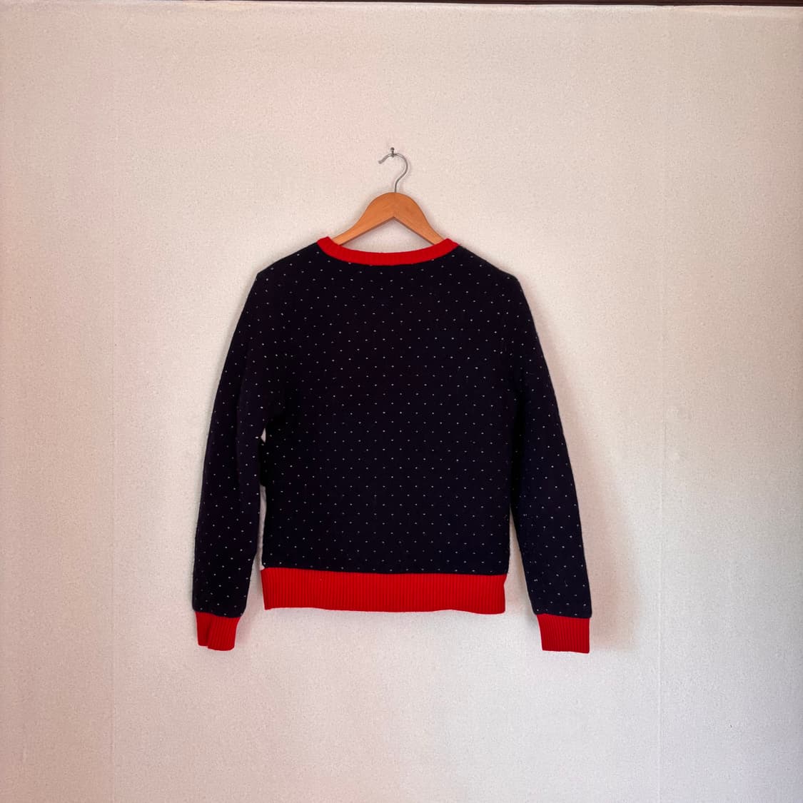 W 와이드앵글 골프 여성 니트 이중 바람막이 윈터 패턴  상품이미지5