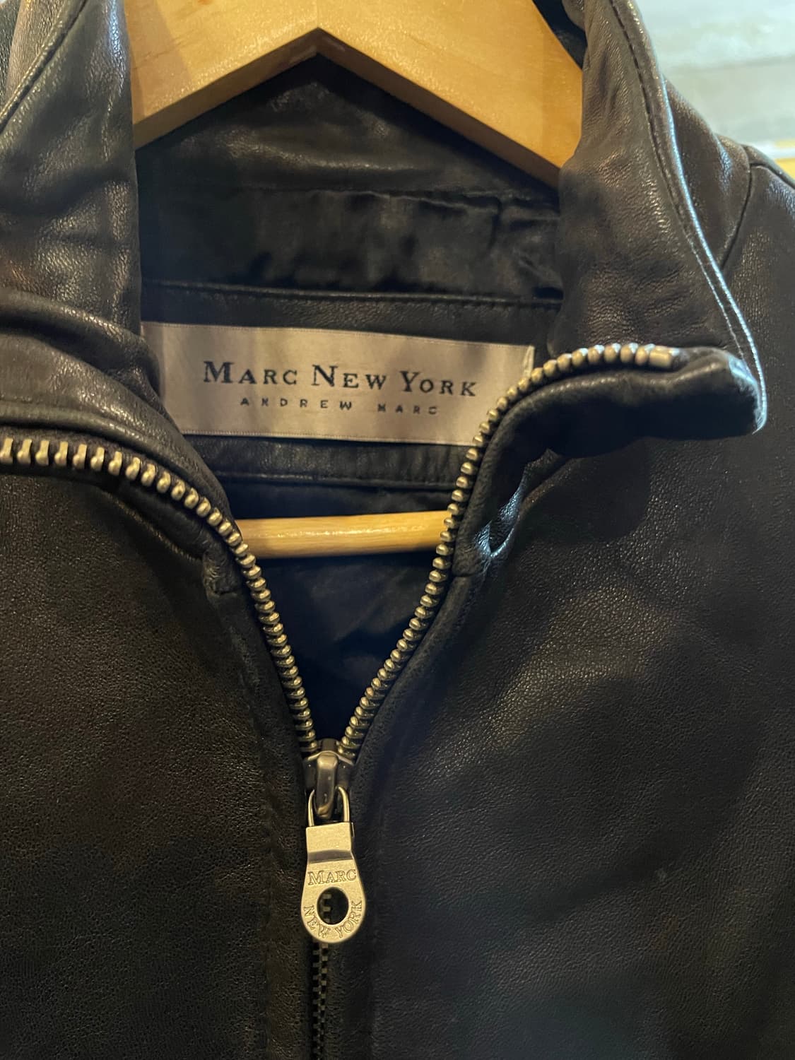 Marc New York 양가죽 바이커 자켓 블랙 상품이미지5