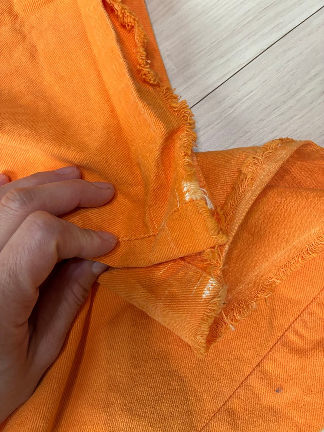 [더일마] 오렌지 어드저스터블 데님 진 (26-28인치 조절 가능) 상품이미지4