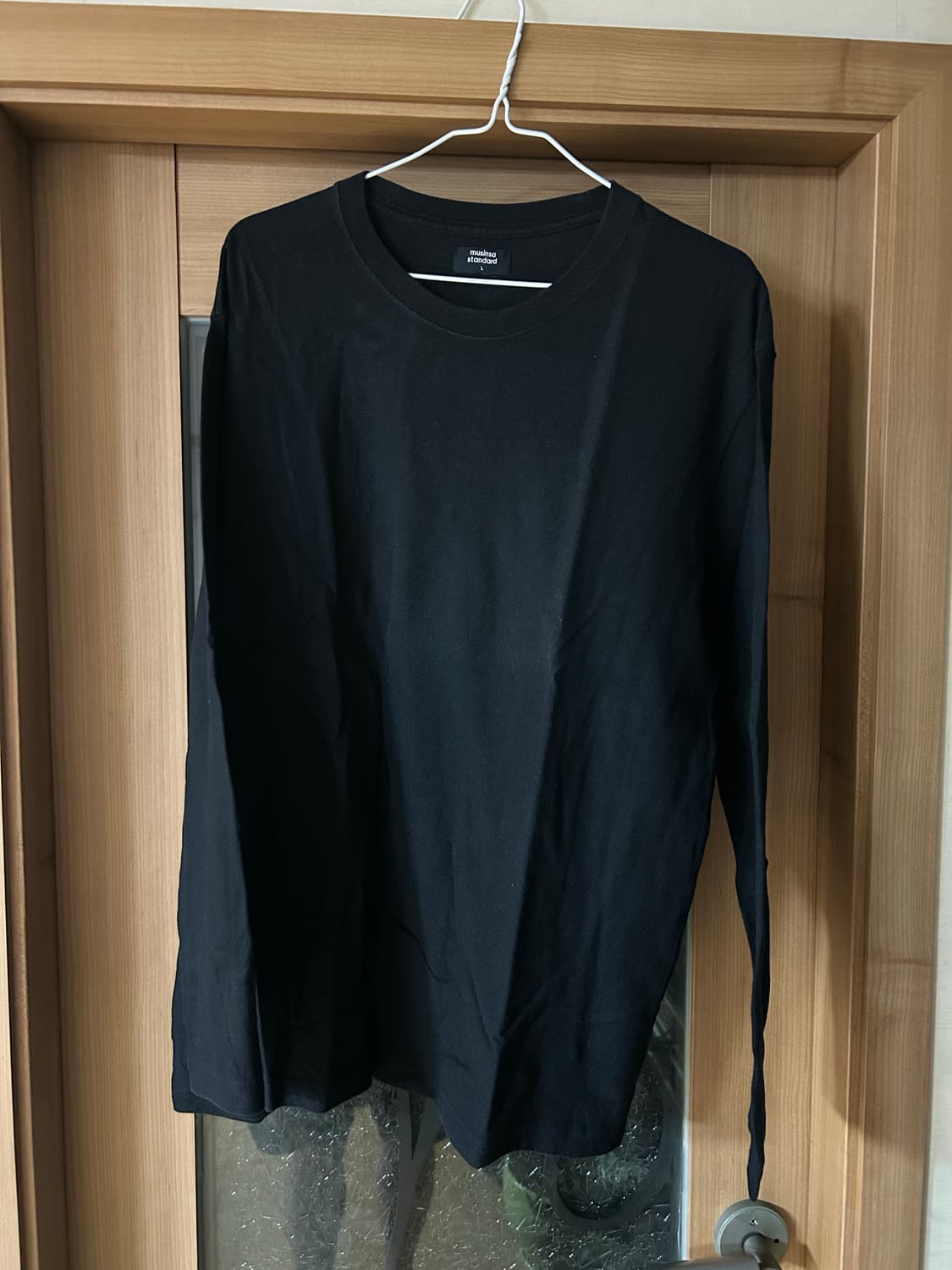 무탠다드 베이식 긴팔 티셔츠 블랙 상품이미지2