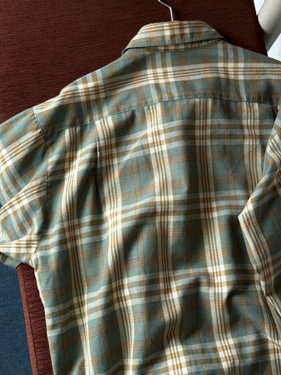 Cotton poly multi check design shirt 상품이미지6