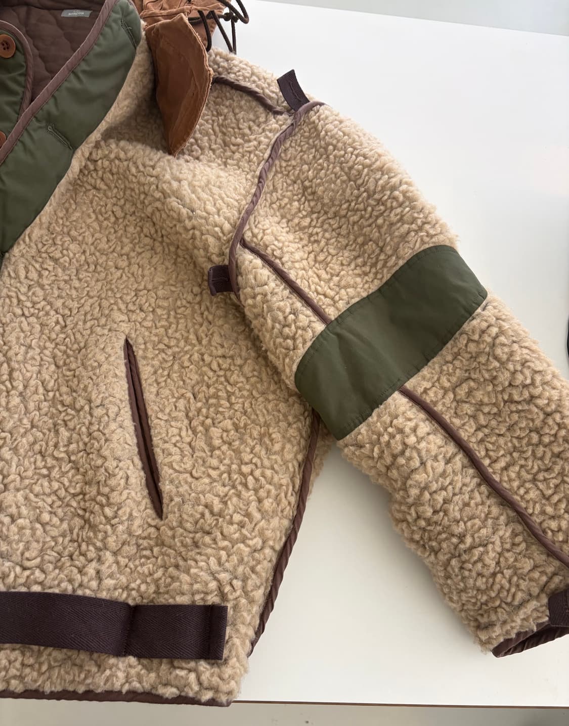 kolor 양털 데미지 후드 파카 / 3사이즈 상품이미지6