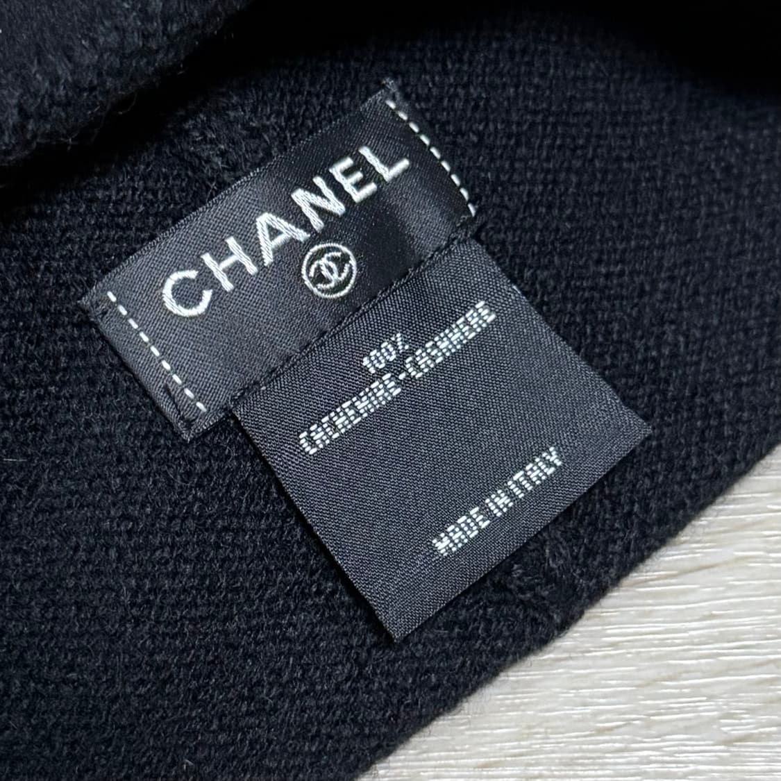 [S+급/OS] 샤넬 CC로고 캐시미어 비니 블랙 상품이미지5