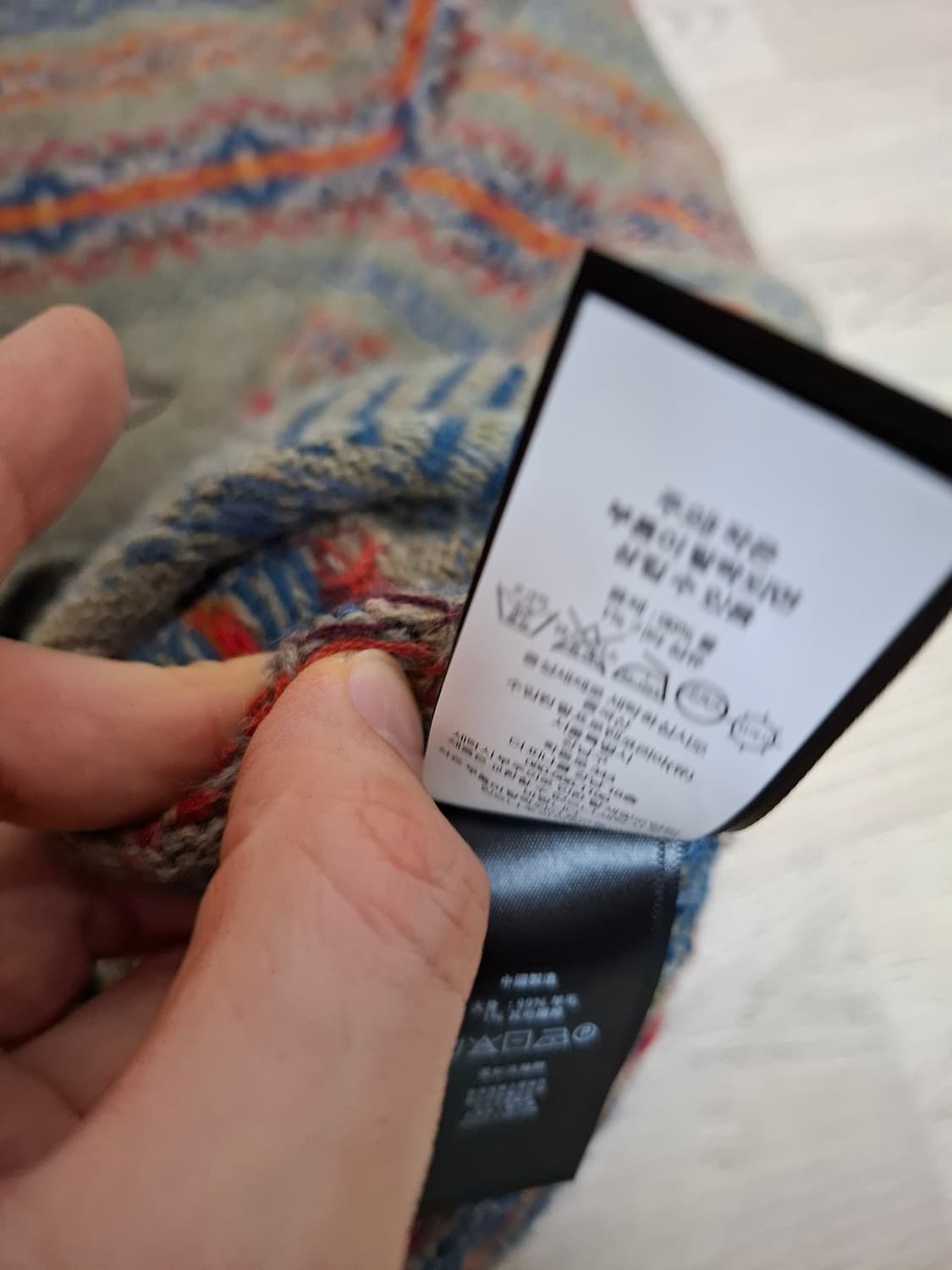 L RRL 더블알엘 페어아일 윙로고 패턴 브이넥 니트 상품이미지6