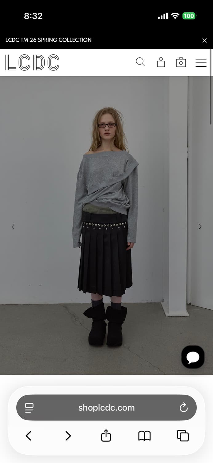 Lcdc LAYERED DETAIL JERSEY TOP  상품이미지1