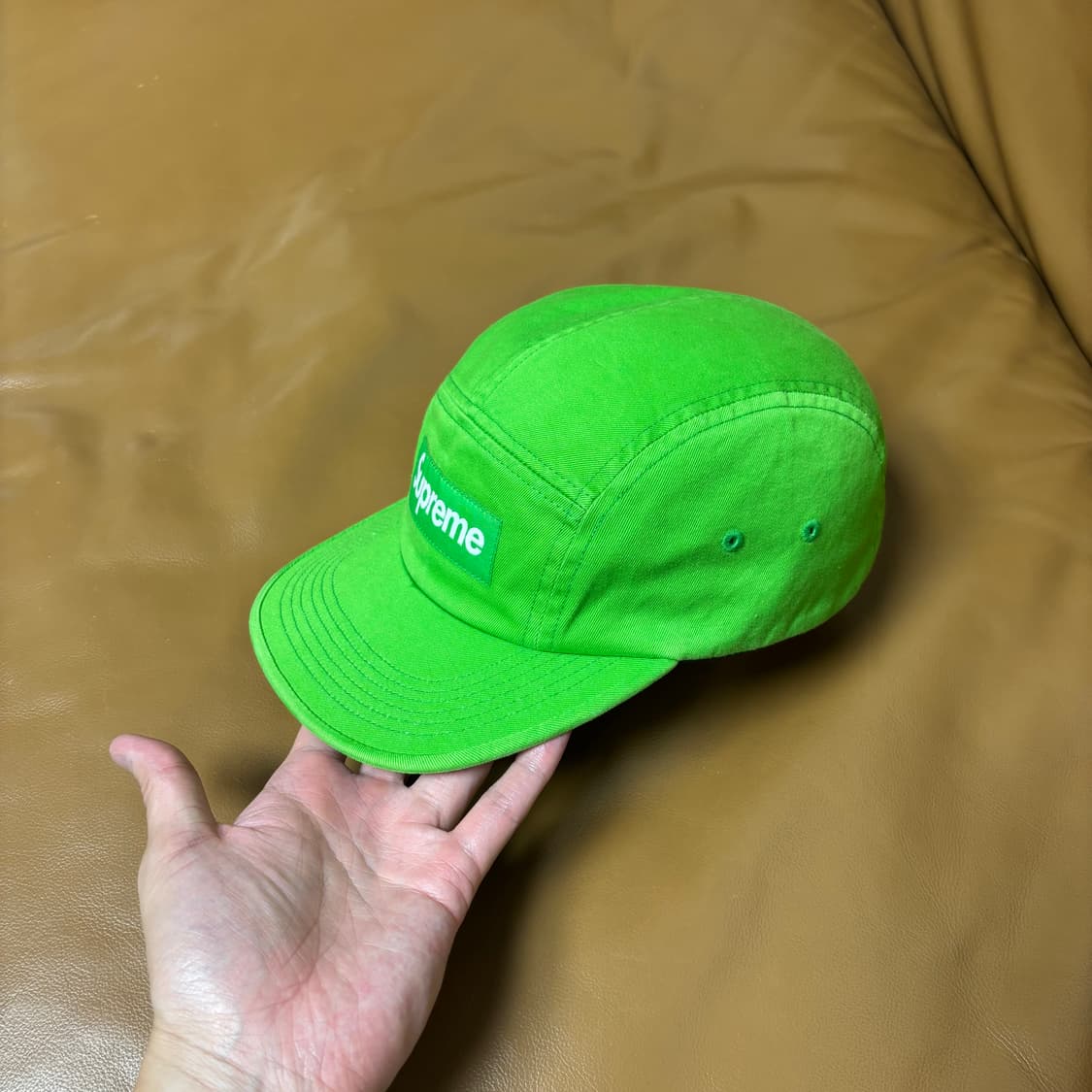 Supreme 슈프림 워시드 그린 캠프캡 모자 (Washed Green) 상품이미지4