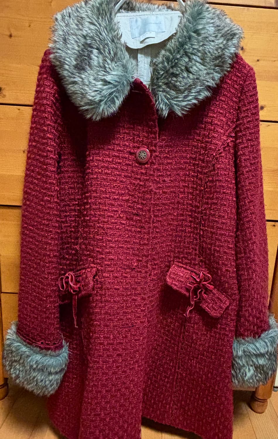 엑시즈팜 퍼 하프 코트 상품이미지1