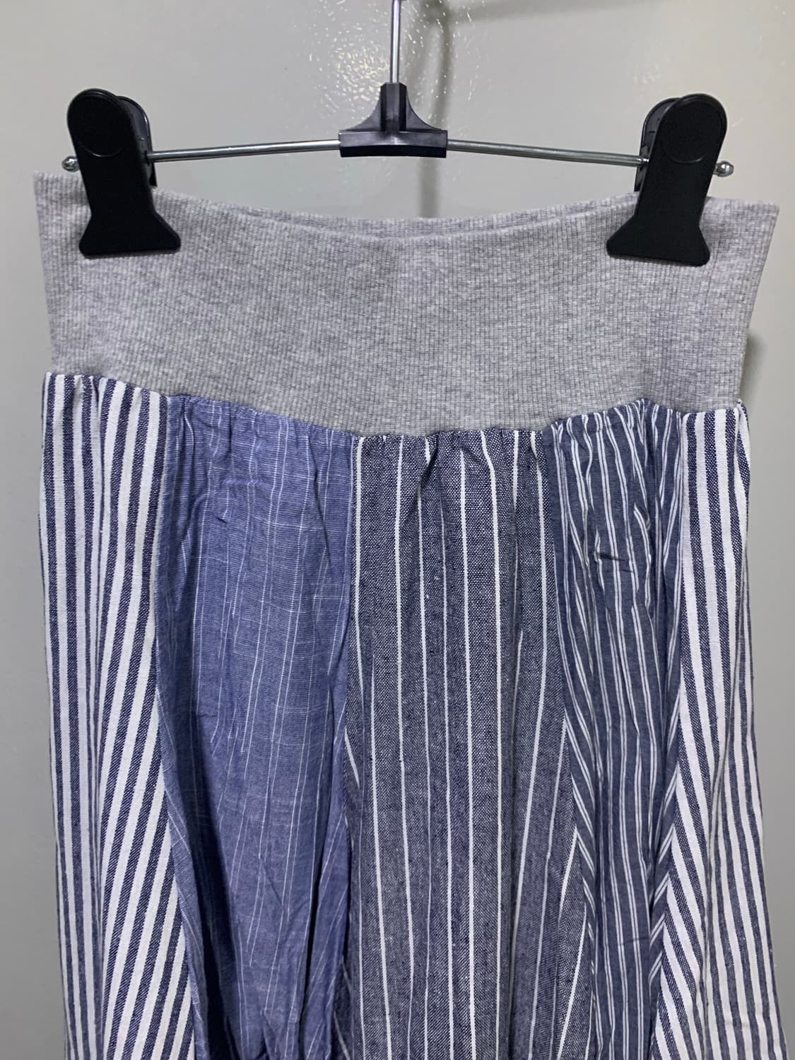 스트라이프 패치워크 스커트 상품이미지4