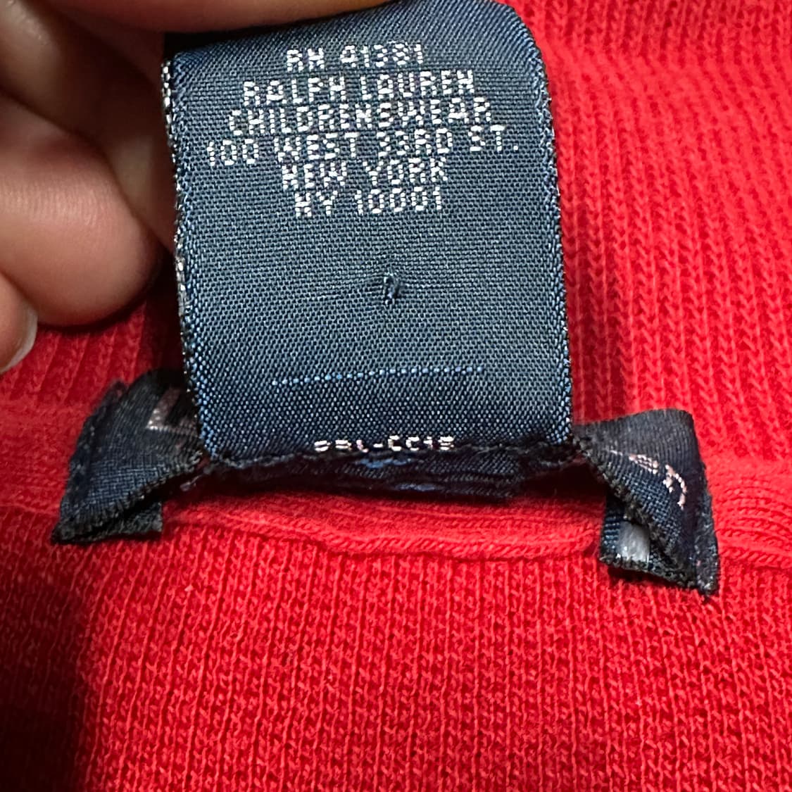 폴로랄프로렌 하프집업 니트 레드 L 상품이미지4