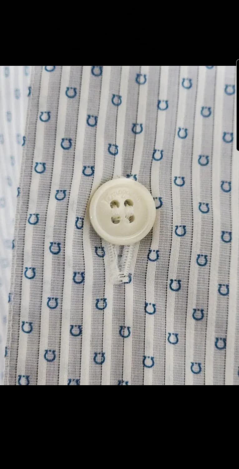 (M) 살바토레 페라가모 남방 로고패턴 셔츠 이태리판  상품이미지5