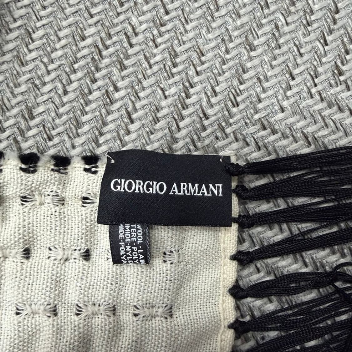 조르지오 아르마니 울 블렌디드 니트 머플러 v1545 상품이미지3