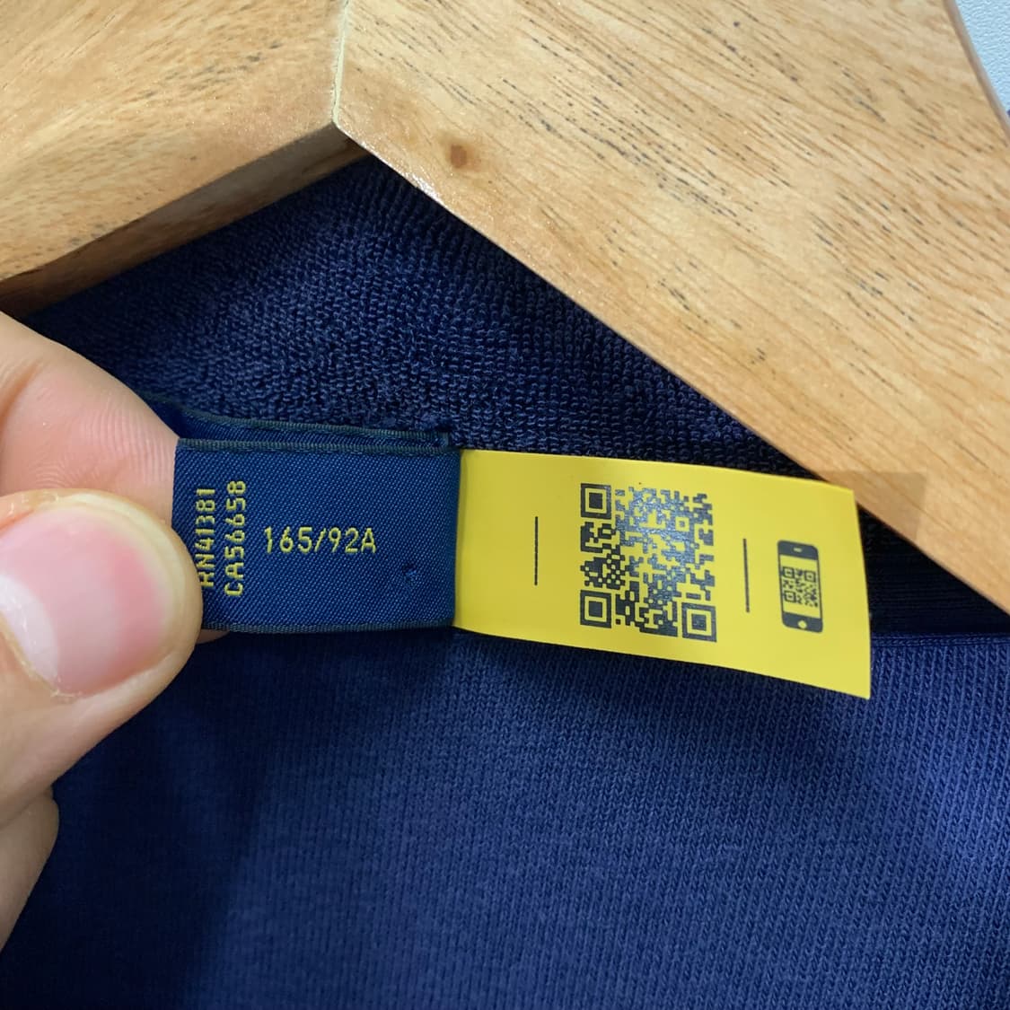 폴로 네이비 Qr라벨 테리PK카라티 상품이미지4