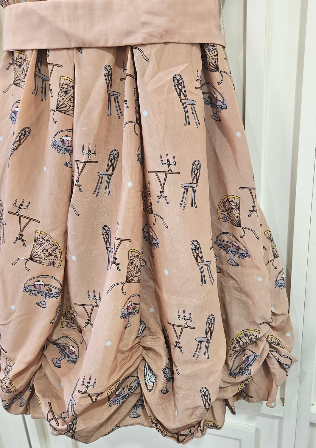 티타임 프린트 벌룬 원피스 상품이미지7