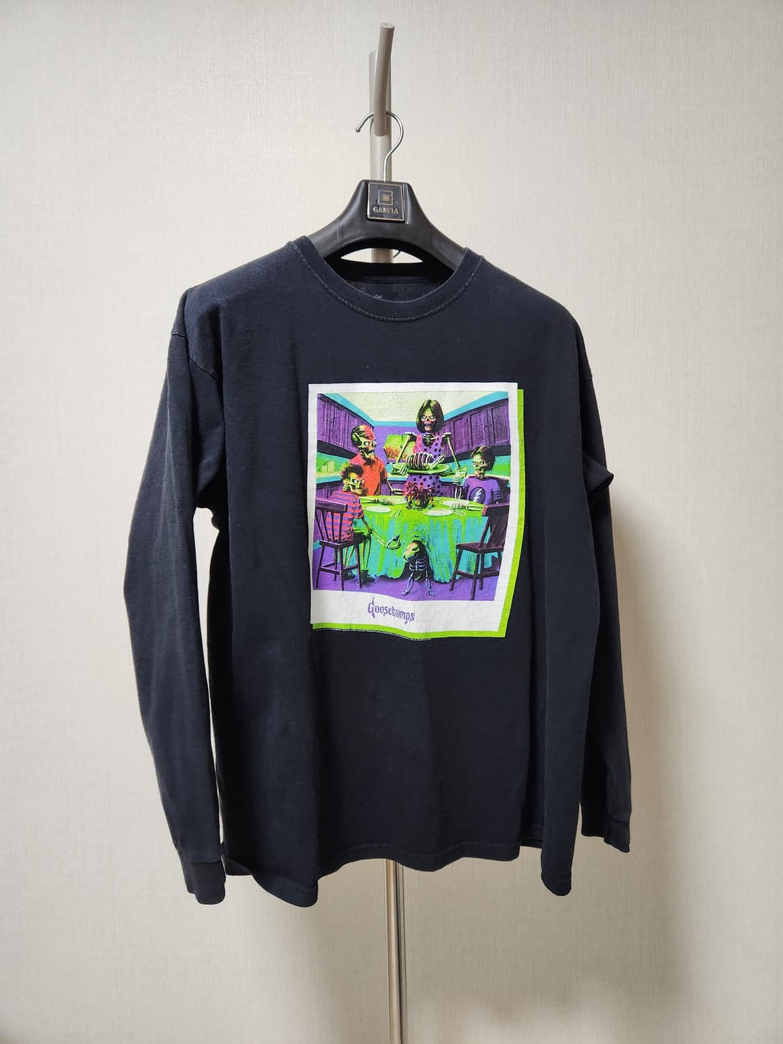 빈티지 구스범스 블랙 긴팔 티셔츠 2XL (105추천) 상품이미지1