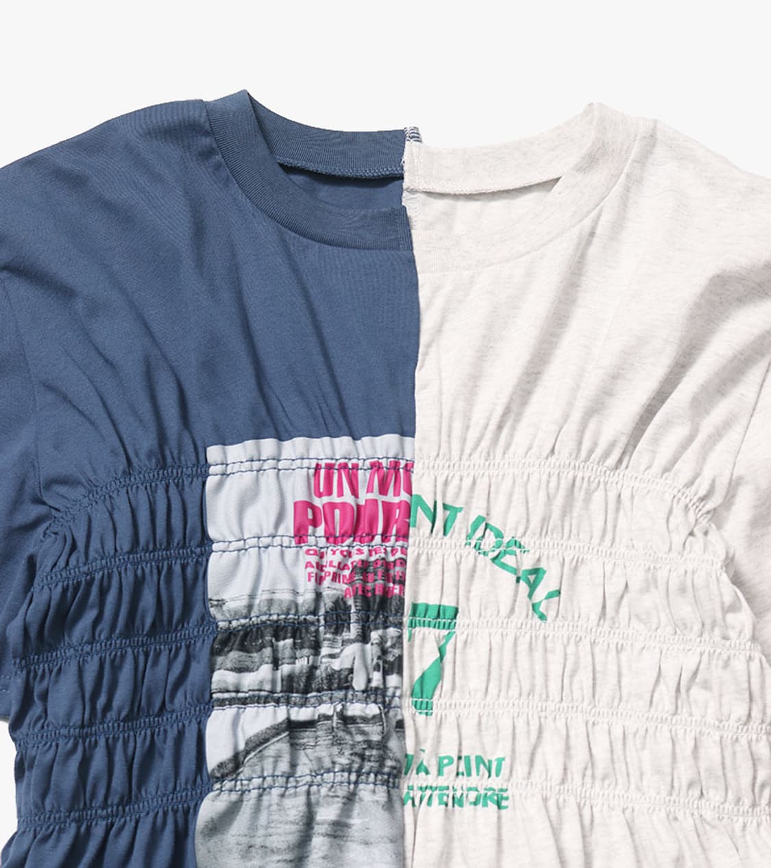 BEAMS HEART - REMAKE SHIRRING T SHIRT 상품이미지5