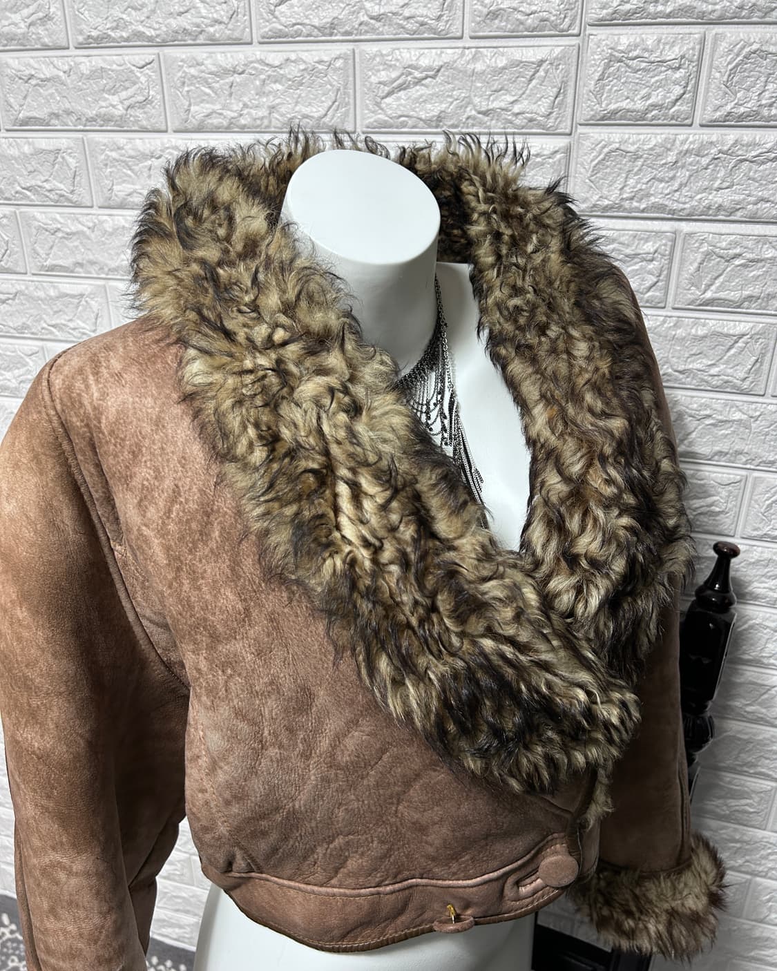 00’s SHEARING Short Real Shearling Jacke 상품이미지3