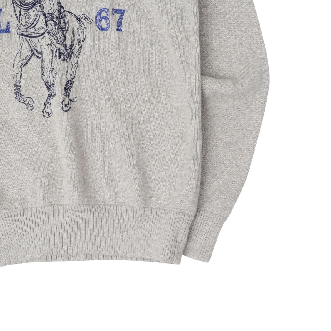 폴로 랄프로렌 그레이 빅포니 니트 후드티 상품이미지4