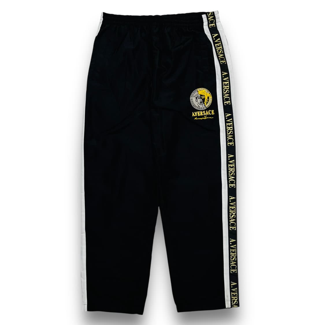 알프레도 베르사체 메두사 로고 다크 나일론 트랙 팬츠 상품이미지2
