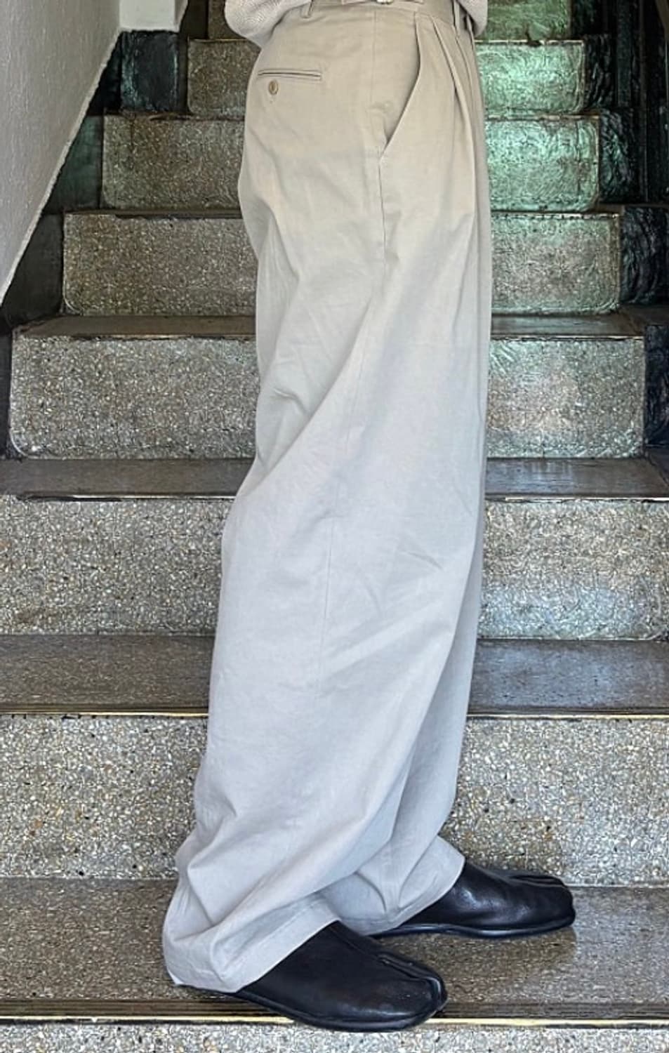 [43]마르지엘라 슬립온 타비 슈즈 블랙 상품이미지4