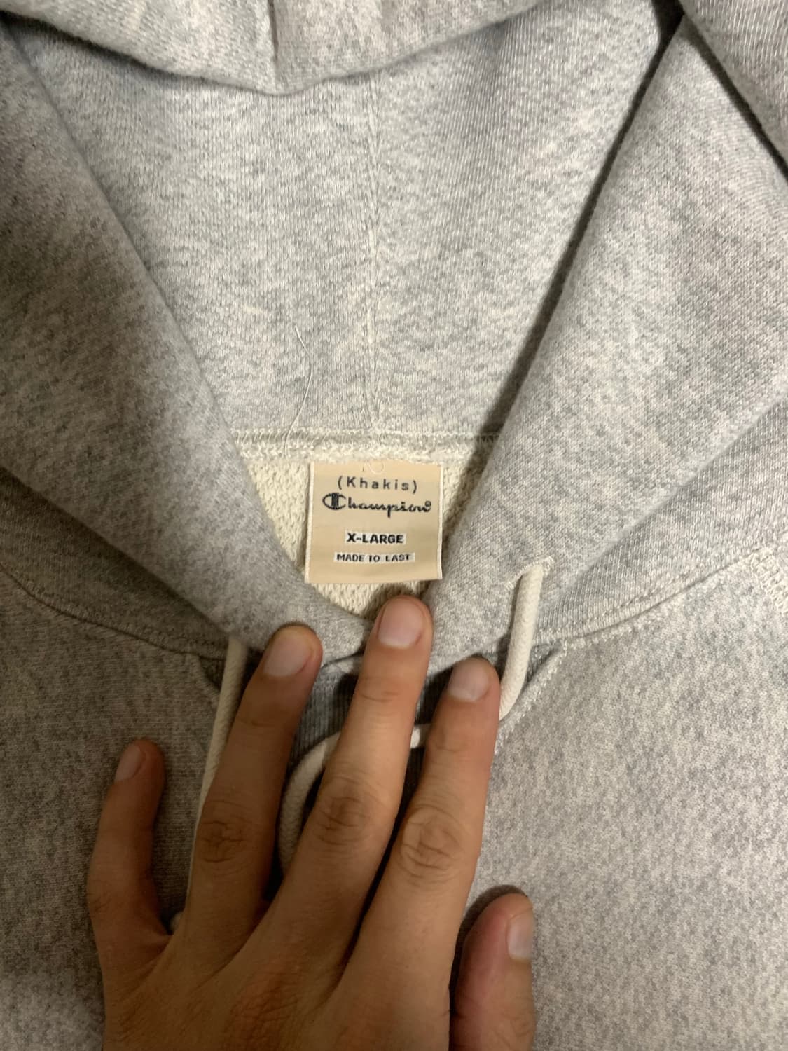 카키스x챔피온 후드티 상품이미지3