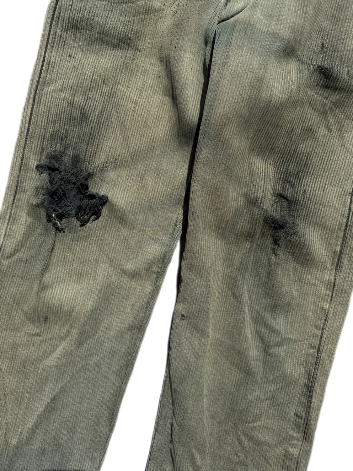 50s 하드 페이딩 프렌치 코듀로이 워크팬츠 36in 상품이미지4