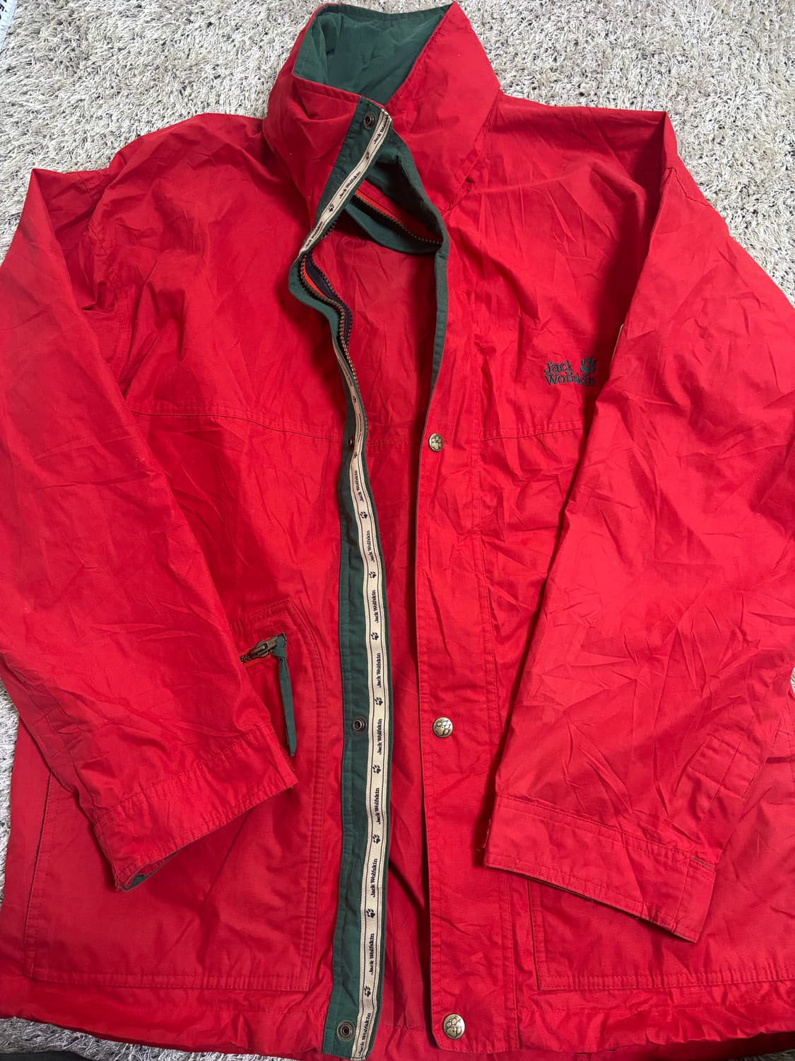 일본판 JACK WOLFSKIN 바람막이자켓 사이즈 105-110 상품이미지1