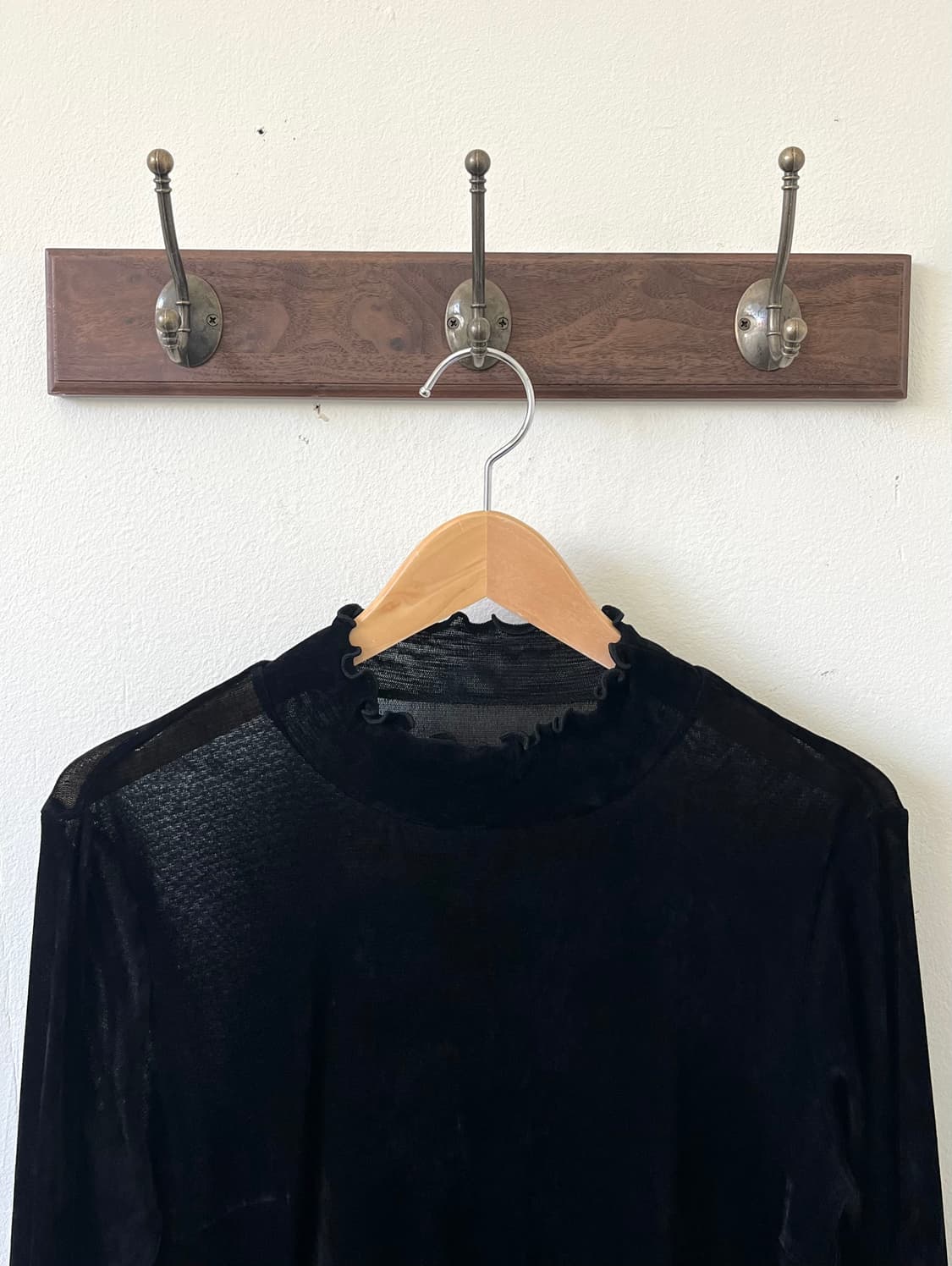 Chamois 벨벳 시스루 터틀넥 상품이미지2