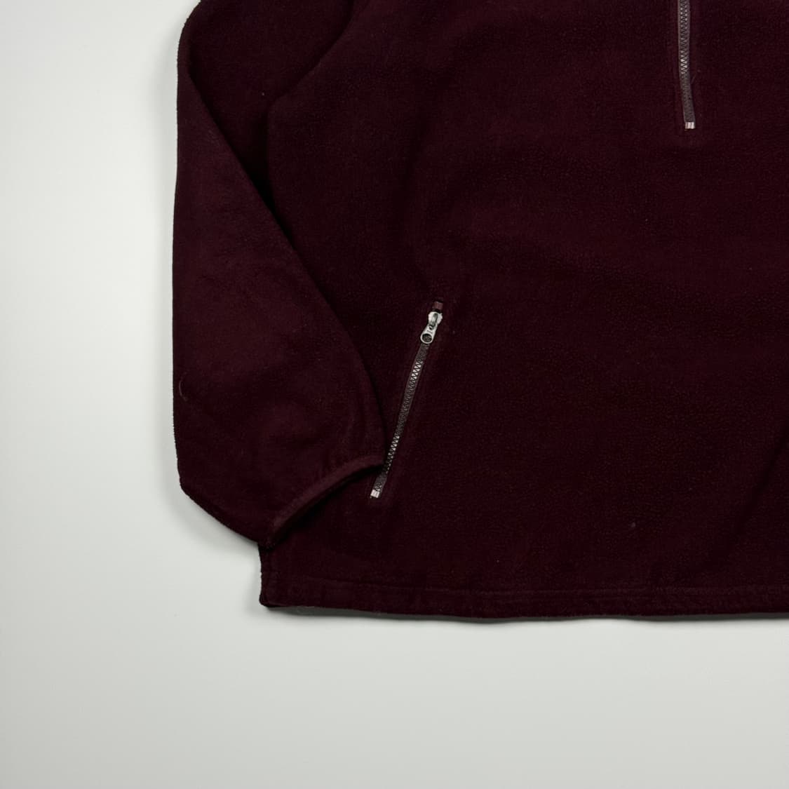(110) 90s 엘엘빈 플리스 풀오버 버건디 상품이미지4